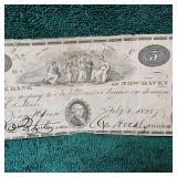 1823 Obsolete $5 Connecticut Note