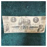 1862 Obsolete $1 Alabama Note