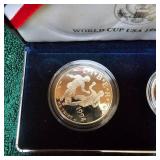 1994 USA World Cup Commerative Coin Set(.995) Silver