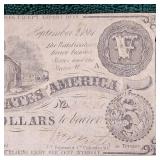 1861 $5 Confederate Note