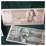 Mexican Pesos Bills Collection UNC