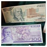 Mexican Pesos Bills Collection UNC