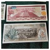 Mexican Pesos Bills Collection UNC