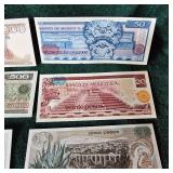 Mexican Pesos Bills Collection UNC