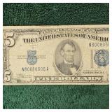 1934-C $5 Silver Certificate