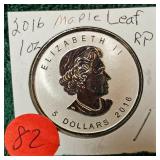 2016 1 oz Maple Leaf RP Silver UNC