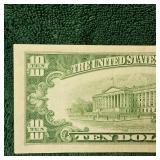 1953 $10 Silver Certificate AU