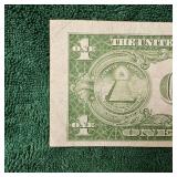 1935 A $1 Silver Certificate AFR WW II  (Backside Die Print Error)