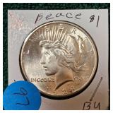 1924 Peace Dollar BU