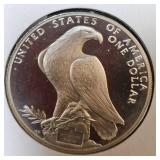 1984 LA Olympics Silver Round UNC