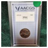 1976-S Kennedy Silver 50c MS64