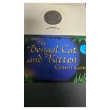 2002 Bengal Cat and Kitten Crown Coin Isle of Man Collection