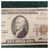 1929 $10 National  Honolulu, Hawaii Note