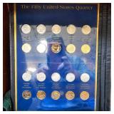 United States Commemorative Coin Gallery of Quarters and Dollar