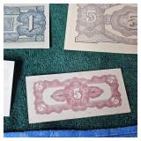 5c to 410 Japanese WW II Script Bank Notes