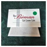1998 Birman Cat Crown Coin