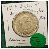 1947 P Booker T Washington 50c Commemorative AU