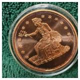 2012 1 oz Copper in God We Trust, UNC