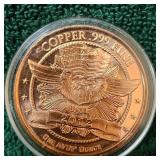 2012 1 oz Copper in God We Trust, UNC