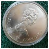 1976 Montreal 21st Olympics  1oz Silver $5 Coin