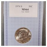 1976-S Kennedy Silver MS64