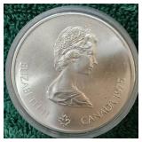 1976 Montreal Olympics $5 Coin, 1 oz Silver