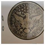 1907-S  Barber 50c, Nice