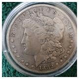 1882 Morgan Silver Dollar