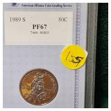1989 S Bicentennial Liberty 50c PF67 Proof