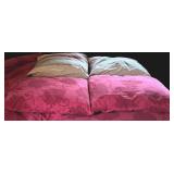 Beautiful Queen Duvet and Matching Pillows