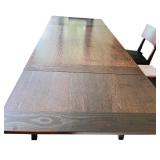 Crate & Barrel Dining Table with 6 Chairs, Extendable