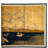 Japanese Byobu Folding Screen