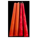 Two Sets of Candle Holders in Wood and Silver including Four Tapper Candles