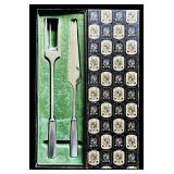 Two Piece Vintage Italian Stainless Carving Set