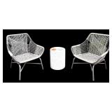 West Elm Huron Outdoor Lounge Set with Chairs, Ottoman, and Table