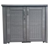 Large Outdoor Storage including Doors with Shelves