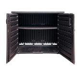 Large Outdoor Storage including Doors with Shelves