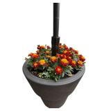 Large Planter Flowers with the Ability to Add an Umbrella