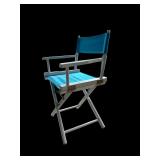 Pair of White Wooden Director