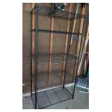Black Metal Wire Shelving Unit