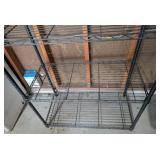 Black Metal Wire Shelving Unit