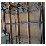 Black Metal Wire Shelving Unit