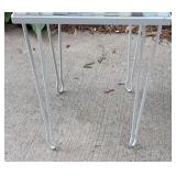 Pair of Small Tile Topped Decorative Patio Tables