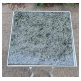 Pair of Small Tile Topped Decorative Patio Tables