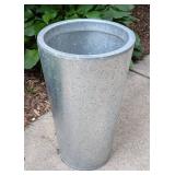 Large Galvanized Metal Planter