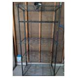 Black Metal Wire Shelving Unit