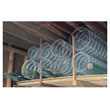 Rolls of 4ft Wire Fence and Metal Stakes