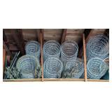 Rolls of 4ft Wire Fence and Metal Stakes