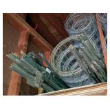 Rolls of 4ft Wire Fence and Metal Stakes