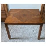 Lane Mid Century Two Tone Walnut Side Table